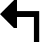 Arrow Turn Up Left SVG Icon